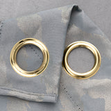 RT Designers Collection Heathrow Halo Foil Blackout Polyester Window Curtain Grommet Panel 52" x 84" Silver