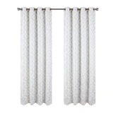 RT Designers Collection Heathrow Halo Foil Blackout Polyester Window Curtain Grommet Panel 52" x 84" White