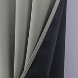 RT Designers Collection Oakley Embossed Blackout Polyester Window Curtain Grommet Panel Grey