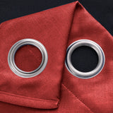 RT Designers Collection Oakley Embossed Blackout Polyester Window Curtain Grommet Panel Red