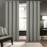 RT Designers Collection Oakley Embossed Blackout Polyester Window Curtain Grommet Panel Grey