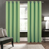 RT Designers Collection Oakley Embossed Blackout Polyester Window Curtain Grommet Panel Sage