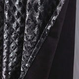 RT Designer Collection Hailey Halo Foil Blackout Grommet Curtain Panel 52" x 90" Black