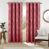 RT Designer Collection Hailey Halo Foil Blackout Grommet Curtain Panel 52" x 90" Red