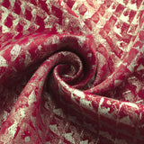 RT Designer Collection Hailey Halo Foil Blackout Grommet Curtain Panel 52" x 90" Red