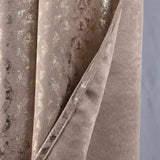 RT Designer Collection Hailey Halo Foil Blackout Grommet Curtain Panel 52" x 90" Taupe