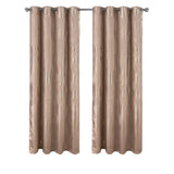 RT Designer Collection Hailey Halo Foil Blackout Grommet Curtain Panel 52" x 90" Taupe