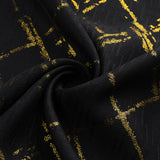 RT Designers Collection Soho Foil Jacquard Polyester Window Curtain Grommet Panel 52" x 90" Black