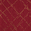 RT Designers Collection Soho Foil Jacquard Polyester Window Curtain Grommet Panel 52" x 90" Burgundy