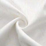 RT Designers Collection Soho Foil Jacquard Polyester Window Curtain Grommet Panel 52" x 90" White/Gold