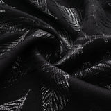 RT Designers Collection Bexley Foil Jacquard Polyester Window Curtain Grommet Panel 52" x 84" Black