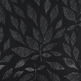 RT Designers Collection Bexley Foil Jacquard Polyester Window Curtain Grommet Panel 52" x 84" Black