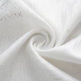 RT Designers Collection Bexley Foil Jacquard Polyester Window Curtain Grommet Panel 52" x 84" White/Silver