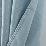 RT Designers Collection Bexley Foil Jacquard Polyester Window Curtain Grommet Panel 52" x 84" Wedgewood