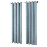 RT Designers Collection Bexley Foil Jacquard Polyester Window Curtain Grommet Panel 52" x 84" Wedgewood