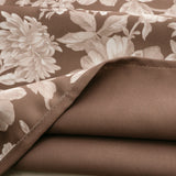 Olivia Gray 100% Polyester 190 GSM Eloise Reversible Blackout Grommet Curtain Panel Mocha