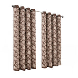Olivia Gray 100% Polyester 190 GSM Eloise Reversible Blackout Grommet Curtain Panel Mocha