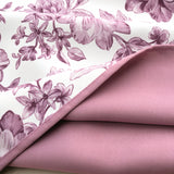 Olivia Gray 100% Polyester 190 GSM Eloise Reversible Blackout Grommet Curtain Panel Purple
