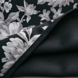 Olivia Gray 100% Polyester 190 GSM Eloise Reversible Blackout Grommet Curtain Panel Black