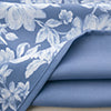Olivia Gray 100% Polyester 190 GSM Eloise Reversible Blackout Grommet Curtain Panel Blue