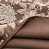 Olivia Gray 100% Polyester 190 GSM Eloise Reversible Blackout Grommet Curtain Panel Mocha