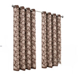 Olivia Gray 100% Polyester 190 GSM Eloise Reversible Blackout Grommet Curtain Panel Mocha
