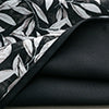 RT Designers Collection 100% Polyester 190 GSM Marina Revisible Blackout Grommet Curtain Panel Black