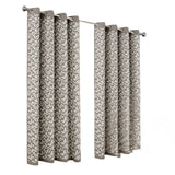 RT Designers Collection 100% Polyester 190 GSM Marina Revisible Blackout Grommet Curtain Panel Silver