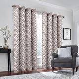 RT Designers Collection 100% Polyester 190 GSM Marina Revisible Blackout Grommet Curtain Panel Taupe