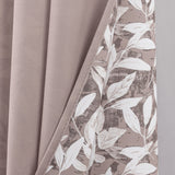RT Designers Collection 100% Polyester 190 GSM Marina Revisible Blackout Grommet Curtain Panel Taupe