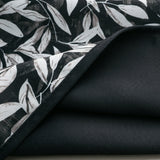 RT Designers Collection 100% Polyester 190 GSM Marina Revisible Blackout Grommet Curtain Panel Black