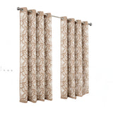 Olivia Gray 100% Polyester 190 GSM Cressida Reversible Blackout Grommet Curtain Panel Taupe