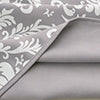 Olivia Gray 100% Polyester 190 GSM Cressida Reversible Blackout Grommet Curtain Panel Grey