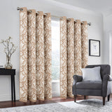 Olivia Gray 100% Polyester 190 GSM Cressida Reversible Blackout Grommet Curtain Panel Taupe