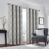 RT Designers Collection 100% Polyester 190 GSM Tilley Revisible Blackout Grommet Curtain Panel 54" x 84" Silver