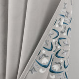 RT Designers Collection 100% Polyester 190 GSM Tilley Revisible Blackout Grommet Curtain Panel 54" x 84" Silver