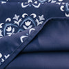 RT Designers Collection 100% Polyester 190 GSM Tilley Revisible Blackout Grommet Curtain Panel Navy