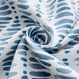 Olivia Gray 100% Polyester 190 GSM Justice Reversible Blackout Grommet Curtain Panel Blue