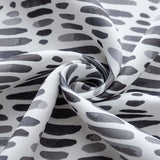 Olivia Gray 100% Polyester 190 GSM Justice Reversible Blackout Grommet Curtain Panel Grey