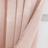 Olivia Gray 100% Polyester 200 GSM Arlo Embossed Blackout Grommet Curtain Panel Blush
