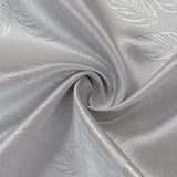 Olivia Gray 100% Polyester 200 GSM Arlo Embossed Blackout Grommet Curtain Panel Silver