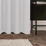 Olivia Gray 100% Polyester 200 GSM Arlo Embossed Blackout Grommet Curtain Panel White