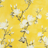 Olivia Gray 100% Polyester 200 GSM Blossom Printed Blackout Grommet Curtain Panel Yellow
