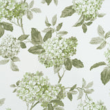 Olivia Gray 100% Polyester 200 GSM Hydrangea Printed Blackout Grommet Curtain Panel 54" x 90" Green