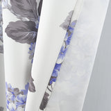Olivia Gray 100% Polyester 200 GSM Hydrangea Printed Blackout Grommet Curtain Panel Lilac