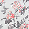 Olivia Gray 100% Polyester 200 GSM Hydrangea Printed Blackout Grommet Curtain Panel Rose