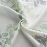 Olivia Gray 100% Polyester 140 GSM Aiden Printed Textured Grommet Curtain Panel Green