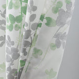 Olivia Gray 100% Polyester 140 GSM Aiden Printed Textured Grommet Curtain Panel Green