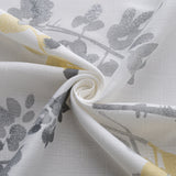 Olivia Gray 100% Polyester 140 GSM Aiden Printed Textured Grommet Curtain Panel Yellow
