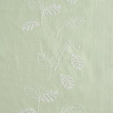 RT Designers Collection 100% Polyester 140 GSM Reed Embroidered Grommet Curtain Panel Sage